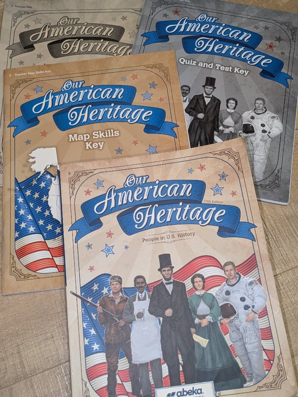 Abeka 3rd Grade Our American Heritage (5th Edition) student book BUNDLE